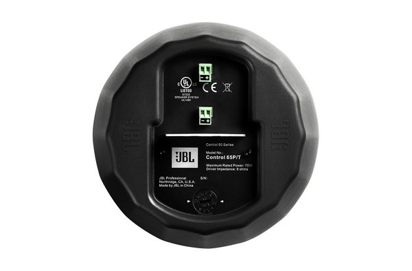 CONTROL 65P/T 5.25" COMPACT PENDANT SPEAKER, 120° CONICAL COVERAGE/ 75W, 8OHM, 60W MULTI-TAP TRANSFORMER / BLACK
